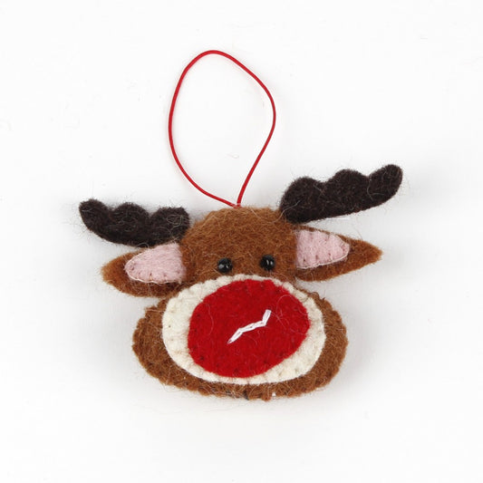 Fair trade kersthanger - Rudolph